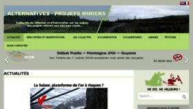 What Alternatives-projetsminiers.org website looked like in 2018 (6 years ago)