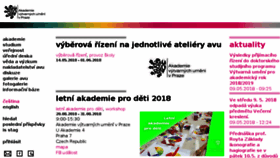 What Avu.cz website looked like in 2018 (6 years ago)