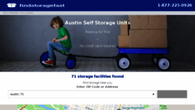 What Austin-tx.findstoragefast.com website looked like in 2018 (6 years ago)