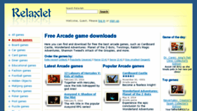 What Arcade-games.relaxlet.com website looked like in 2018 (6 years ago)