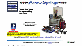 What Arrowsprings.com website looked like in 2018 (5 years ago)
