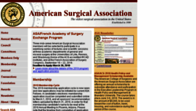 What Americansurgical.org website looked like in 2018 (5 years ago)