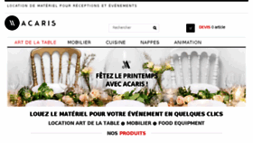 What Acaris.fr website looked like in 2018 (5 years ago)