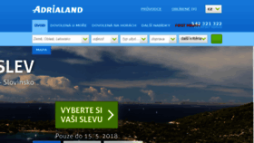 What Adrialand.cz website looked like in 2018 (6 years ago)