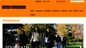 What Admissions.adelphi.edu website looked like in 2018 (5 years ago)