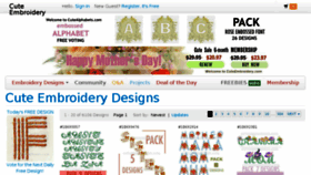 What Applique.cuteembroidery.com website looked like in 2018 (6 years ago)