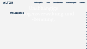 What Altor.ch website looked like in 2018 (7 years ago)