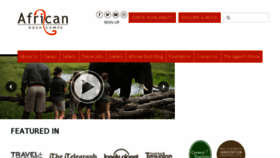 What Africanbushcamps.com website looked like in 2018 (5 years ago)