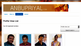 What Anbupriyal.com website looked like in 2018 (5 years ago)