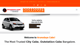 What Arunodayacabs.com website looked like in 2018 (6 years ago)