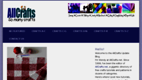 What Allcraftsblogs.com website looked like in 2018 (6 years ago)