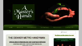 What Amastershands.com website looked like in 2018 (6 years ago)