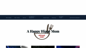What Ahappyhippymom.com website looked like in 2018 (5 years ago)