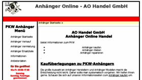 What Anhaengerhandel.de website looked like in 2018 (5 years ago)