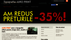 What Auroprint.ro website looked like in 2018 (5 years ago)