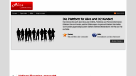 What Alice-community.de website looked like in 2018 (5 years ago)