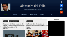 What Alexandredelvalle.com website looked like in 2018 (6 years ago)