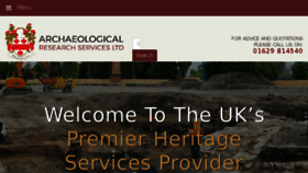 What Archaeologicalresearchservices.com website looked like in 2018 (6 years ago)
