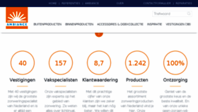 What Ambiance-zonwering.nl website looked like in 2018 (5 years ago)