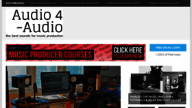 What Audio4audio.com website looked like in 2018 (6 years ago)