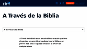 What Atravesdelabiblia.org website looked like in 2018 (5 years ago)