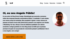 What Angelopublio.com.br website looked like in 2018 (7 years ago)