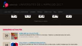 What Arricod.fr website looked like in 2018 (6 years ago)