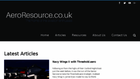 What Aeroresource.co.uk website looked like in 2018 (7 years ago)