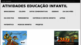 What Atividades-educacao-infantil.com website looked like in 2018 (5 years ago)