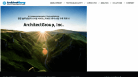 What Architectgroup.com website looked like in 2018 (5 years ago)