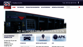 What Autobedrijfkuiken.nl website looked like in 2018 (6 years ago)