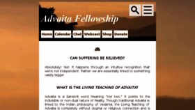 What Advaita.org website looked like in 2018 (5 years ago)