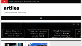 What Artlies.org website looked like in 2018 (5 years ago)