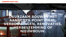 What Aannemer-pointfinal.nl website looked like in 2018 (6 years ago)