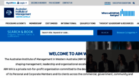 What Aimwa.com website looked like in 2018 (6 years ago)