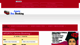 What Apsrtcbusbooking.com website looked like in 2018 (5 years ago)