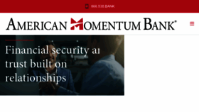 What Americanmomentumbank.com website looked like in 2018 (6 years ago)
