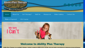 What Abilityplustherapy.com website looked like in 2018 (6 years ago)