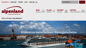 What Alpenland-reisen.at website looked like in 2018 (5 years ago)