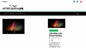 What Afterdeathlife.com website looked like in 2018 (5 years ago)
