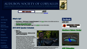 What Audubon.corvallis.or.us website looked like in 2018 (5 years ago)