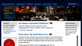 What Acebanner.com website looked like in 2018 (5 years ago)