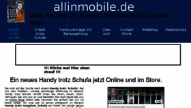 What Allinmobile.de website looked like in 2018 (6 years ago)