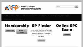 What Asep.org website looked like in 2018 (7 years ago)