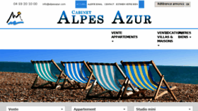 What Alpesazur.com website looked like in 2018 (7 years ago)