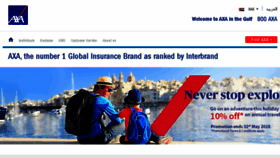 What Axa.ae website looked like in 2018 (5 years ago)