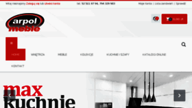 What Arpolmeble.pl website looked like in 2018 (7 years ago)