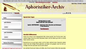 What Aphoristiker-archiv.de website looked like in 2018 (5 years ago)