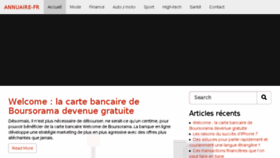 What Annuaire-fr.net website looked like in 2018 (8 years ago)