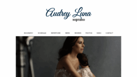 What Audrey-luna.com website looked like in 2018 (5 years ago)